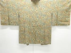 未使用品　亀甲に華紋模様羽織